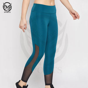 Vente en gros Leggings de yoga taille haute personnalisés pour femmes Leggings de fitness et d'entraînement en polyester souple avec poche - Product Image 4