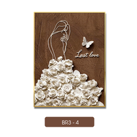 Meilleures ventes : Tableau sur toile en gros, Peinture florale de femme, Art mural en soie, Œuvre d'art florale exquise, Décoration intérieure, Direct usine