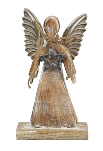 นางฟ้าไม้คริสต์มาสทำจากโลหะทนทานสินค้าตกแต่งคริสต์มาสดีไซน์ล่าสุด - Product Image 6