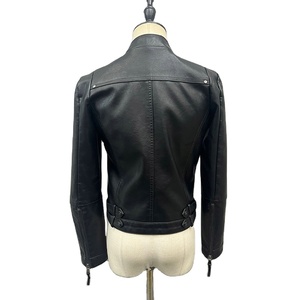 Wholesale Womens Winter <b>Jacket</b> in Youth Fashion Autumn Wholesale Slim Fit <b>Leather</b> <b>Jacket</b> Motorcycle <b>Real</b> <b>Leather</b> <b>Jacket</b> for Lady - Product Image 3