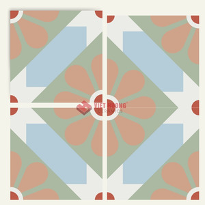 Carrelage en ciment 200x200mm apporte une élégance artisanale qui sublime les intérieurs classiques et contemporains. - Product Image 1