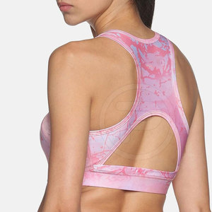 Meilleure qualité Spandex Polyester soutien-gorge de sport respirant lettre motif pour les adultes Active Wear & Gym Use Top Price - Product Image 3