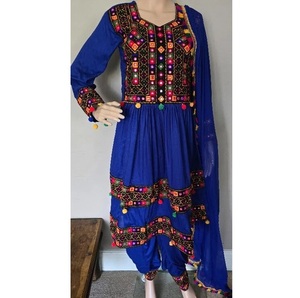 Bài viết mới đẹp afghani của phụ nữ choàng Bộ tùy chỉnh in ấn Wedding & Đảng truyền thống Afghanistan mặc trọng lượng nặng - Product Image 2