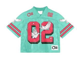 Camiseta de Fútbol de Malla Personalizada OEM con Impresión por Transferencia de Calor, Mangas Cortas, Diseño Transpirable para Equipos de Fútbol Americano y Baloncesto - Product Image 2