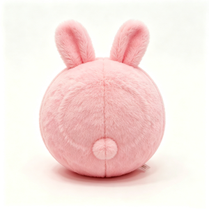 Peluche de conejo rosa personalizado, peluche de conejo redondo, juguete de peluche redondo y suave, almohada de peluche de conejo adorable - Product Image 5