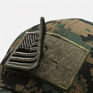 Gorra de camuflaje con panel Original de alta calidad para hombre, sombreros ajustados de marca con logotipo personalizado para esquí al aire libre y escenas de pesca Vietnam - Product Image 4