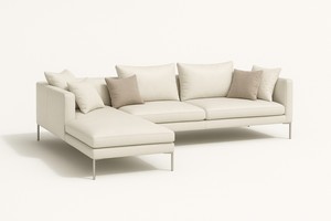 Rafael <b>Modern</b> Modular Sectional <b>Sofa</b> | Contemporary Upholstered <b>Sofa</b> | Custom Fabric or Leather Seating | designer couch - Product Image 2