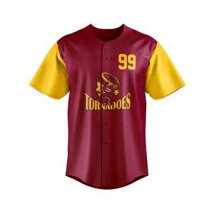 Premium 100% poliéster sublimación Jersey personalizado de alta calidad béisbol Jersey 220g equipo de talla grande ropa deportiva - Product Image 5