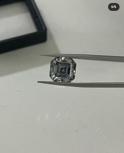 Haute Qualité 5 Crt VVS1 D Grade Bleu Ascher Carré Lâche Diamant La Plus Belle Pierre Passe Diamant Testeur Cadeau Gratuit Inclus - Product Image 3