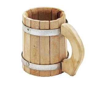 Tazas de café de cerámica artesanales de madera maciza duradera y tazas de té con bandeja para ocasiones de fiesta - Product Image 2