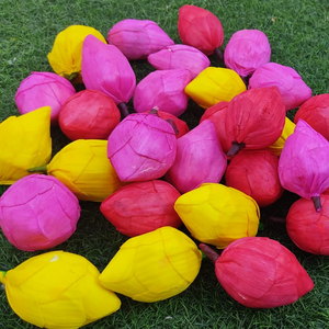 การตกแต่งด้วยกระดาษประดิษฐ์จากดอกบัวไม้ก๊อกดอกไม้ประดิษฐ์ดอกบัวอินเดียสำหรับงานแต่งงานของขวัญที่สวยงาม - Product Image 1