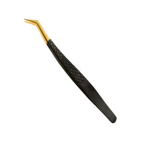 Pinzas de pestañas de acero inoxidable de alta calidad, pinzas de extensión de pestañas, juego de pinzas al por mayor - Product Image 2