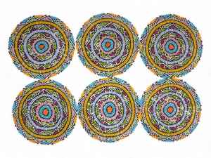 ที่รองแก้วลูกปัดงานฝีมือทำด้วยมือ MS-สไตล์คลาสสิกพร้อมแผ่นรองโพลีเอสเตอร์ (4x4นิ้ว) แบบพกพาสำหรับโบสถ์และของขวัญทางศาสนา - Product Image 2