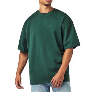Ville Sports Top Quality 100% Cotton Blank T-<b>shirts</b> Heavyweight Oversized O-Neck T-<b>Shirts</b> for <b>Men</b> - Product Image 1
