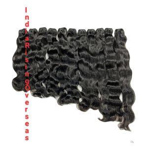 100% Raw Pure Natural Wave Cabello indio sin procesar Cutículas sin procesar Paquetes de templo alineados con textura suave y aspecto realista - Product Image 2