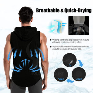Slim Fit Gym Hoodies Modern Design Gym Hoodies Soft Gym Hoodies For Fitness Training Session - Product Image 4