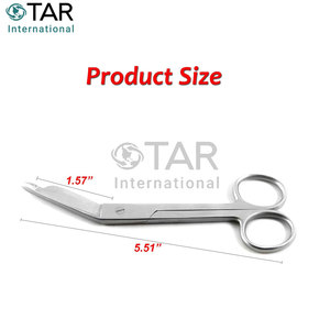 Nouvelle arrivée 14cm pansement ciseaux pansement pince ensemble en acier inoxydable Lister pansement ciseaux premiers soins Medic Instruments - Product Image 4