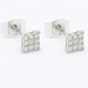 Natural Diamond Brilliant Cut Classic <b>Stud</b> <b>Earrings</b> 18K 14K 9K White Gold Rhodium Plated Engagement Jewelry Gift Custom for - Product Image 6