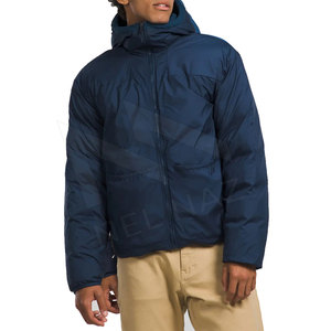 Veste d'hiver pour homme, chaude, à manches longues, à capuche, imperméable, écologique, en duvet, avec coque en soie, design réversible, tendance - Product Image 2