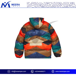 Chaqueta acolchada para hombre Teamwear, uniforme con logotipo personalizado, Abrigo acolchado a prueba de viento para personal de invierno, miembros del equipo o conjunto de ropa deportiva escolar - Product Image 5