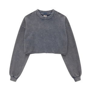 Sweat-shirt d'hiver streetwear imprimé de haute qualité en molleton bouclette lavé, col rond, longueur régulière, coupe oversize, anti-plis - Product Image 3