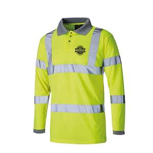 Camiseta Polo de Trabajo de Seguridad Reflectante de Alta Visibilidad Unisex Profesional al por Mayor, Material de Poliéster y Algodón, Certificación CE - Product Image 5