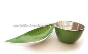 Vente en gros de bol de service rond bleu de luxe de taille personnalisée salade de fruits élégante table à manger centre de table bol décoratif - Product Image 4