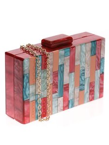 Pochette de soirée en résine faite à la main de créateur Portefeuille de mariée élégant pour les mariages, les fêtes et les célébrations festives - Product Image 4