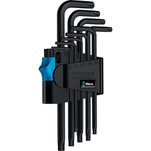 WERA 967 L 9-Piece Angle <b>Screwdriver</b> Set T8-T40 with Holding Function - Product Image 1
