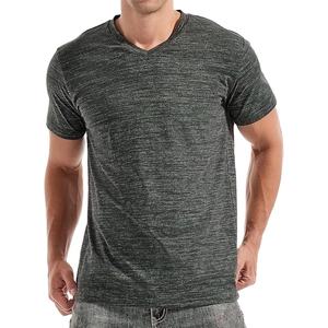 Camiseta de Moda con Cuello en V, 100% Algodón, Camiseta de Manga Corta para Hombre, Camiseta Clásica Personalizada para Hombre - Product Image 5