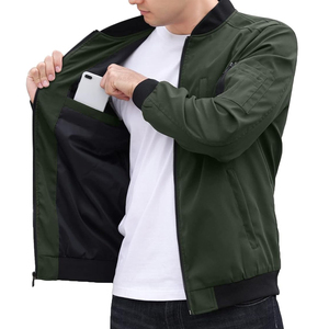 Washable <b>men's</b> <b>Jackets</b> Bomber Wholesale Price Service High Demanding New style <b>men</b> <b>Jackets</b> Breathable Bomber <b>Jacket</b> for <b>men</b> - Product Image 4