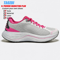 Chaussures de course respirantes pour hommes avec logo personnalisé d'usine OEM, faible MOQ, chaussures de sport décontractées pour hommes, vente en gros