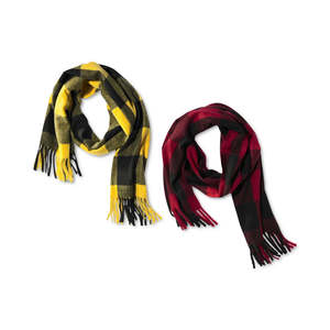 ผ้าพันคอลายตารางบัฟฟาโลสีแดงสำหรับผู้ชายของอัลฟานีทรงยาวพิมพ์ลาย ขนาดเดียวใส่ได้ทุกคน - Product Image 3