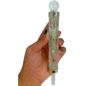 เรกิไม้กายสิทธิ์แกะสลักรักษาขายส่งพลอยไม้รักษาควอตซ์ใสอาเกตคริสตัลของขวัญที่ดีที่สุด - Product Image 1