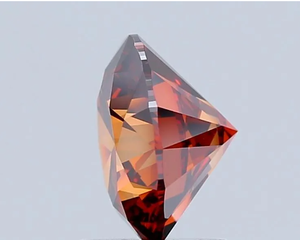 พลอยสังเคราะห์ VVS2สำหรับห้องปฏิบัติการ CVD ได้รับการรับรองจาก2.39ct หรูหราสีส้มแฟนซี - Product Image 4