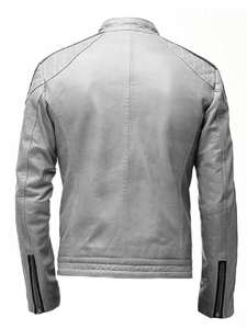 Chaqueta de Cuero de Cordero Negra para Hombre de Alta Calidad, Estilo Invernal a la Moda, Cuero Genuino de Pakistán - Product Image 6