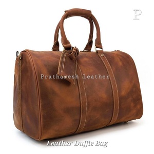 Bolsas de lona de cuero artesanales seguras espaciosas precio al por mayor clásico hecho a mano negocios fábrica descuentos directos a granel - Product Image 4