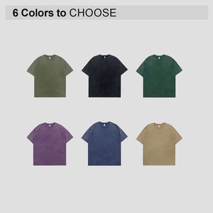 เสื้อยืดแขนยาวผู้ชายทรงโอเวอร์ไซส์ ผ้าคอตตอน 100% คุณภาพสูง หนานุ่ม ระบายอากาศได้ดี สวมใส่สบาย แบบดิสเทรส ขายส่ง - Product Image 2