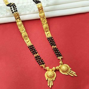 Venta al por mayor 24K formando oro relleno largo Vati Mangalsutra, tradicional indio Vati Mangalsutra, uso diario oro acabado Mangalsutra - Product Image 1