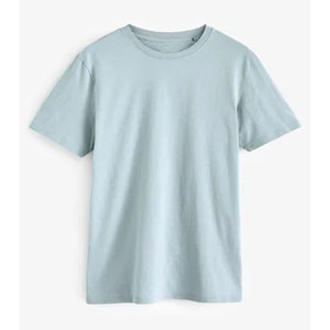 T-shirt basique d'été pour garçons, coupe classique, en coton super peigné, couleur unie, hauts basiques pour couleur unie - Product Image 6