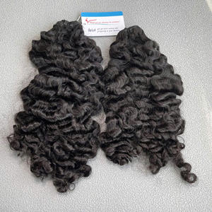 Extensions de cheveux bouclés birmans bruts de qualité supérieure, gros volume, cheveux vierges Remy vietnamiens, cheveux humains en gros - Product Image 3