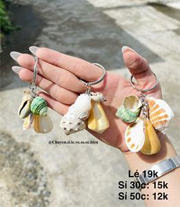 Llavero de Concha Marina Natural Hecho a Mano de Vietnam para Recuerdo, Regalo y Artículo Promocional - Product Image 3