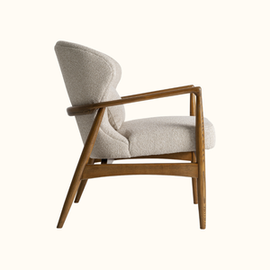 Sillón Chaise Longue Moderno de Madera de Teca Sólida de Mediados de Siglo, con Cojín de Tela Ecológica y Características Ajustables, para Sala de Estar u Hotel - Product Image 3