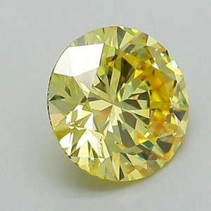 Diamante sintético cultivado en laboratorio, corte redondo, color amarillo intenso, certificado por IGI, para anillo de compromiso personalizado, de 1 a 5 quilates, VVS2 VS2 - Product Image 4
