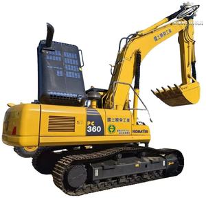 Excavatrice Komatsu PC360 d'occasion, 35 tonnes, godet de 1,6 m³, marque japonaise, originale, grande excavatrice sur chenilles, faible nombre d'heures, certifiée CE, d'occasion - Product Image 1