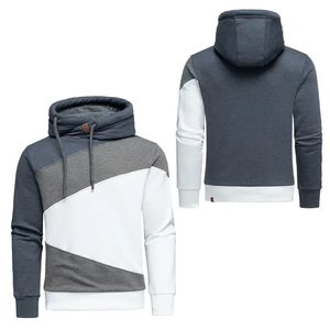 Sudaderas con capucha logotipo personalizado polar en blanco francés Terry hombro caído sin cuerda Unisex hombres mujeres peso pesado - Product Image 2