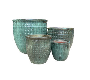 Meilleures ventes de grands pots de fleurs en céramique brillante pour l'extérieur et pots en argile pour la décoration de la maison et la pépinière - Product Image 4