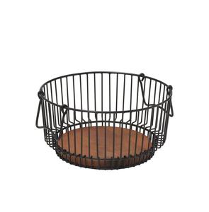 Premium iron <b>basket</b> for home organization <b>kitchen</b> storage and rustic farmhouse decor lovers - Product Image 1