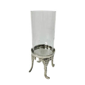 Bougeoir en aluminium au design antique Bougie de vacances Cadeau ouragan Idées de décoration Anniversaire-spécial Bougeoir personnalisé - Product Image 5