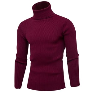 Venta al por mayor de suéteres de cuello alto OEM ODM suéteres de punto personalizados proveedor directo de fábrica cálido y cómodo ropa de moda de primavera 100% - Product Image 1